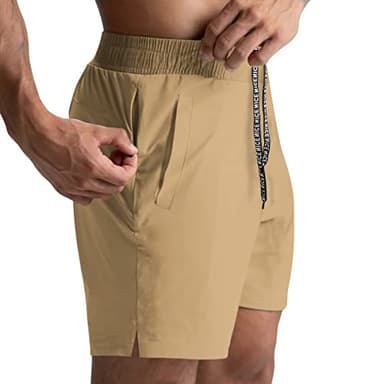 Lempue 2 Pack Workout Gym Shorts for Men 5 Inch Lightweight Running Shorts Quick Dry Sports Athletic Shorts with Pockets - Image 2