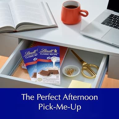 Lindt CLASSIC RECIPE Crispy Milk Chocolate Candy Bar, Milk Chocolate, 12 Pack, 4.4 oz. - Image 2