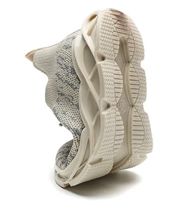 DADAWEN Boys Girls Lightweight Breathable Sneakers Kids Tennis Shoes Athletic Running Shoes for Toddler/Little Kid Beige US Size 7 M Toddler - Image 2