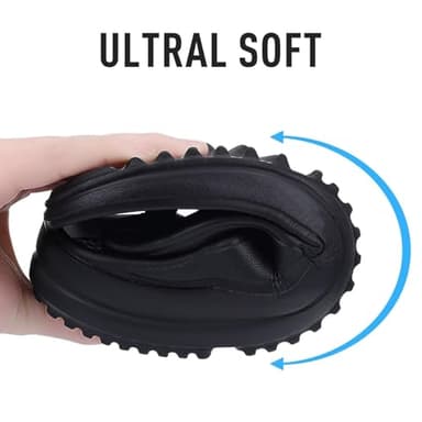 shevalues Orthopedic Sandals for Women Arch Support Recovery Flip Flops Pillow Soft Summer Beach Shoes, Black 39 (7.5-8 Women/6-6.5 Men) - Image 4