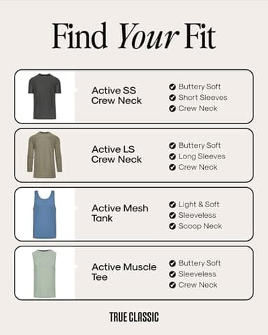 True Classic Workout Shirts for Men – Mens Shirts & Muscle Shirt for Men, Gym Shirt, Mens Tank Top and Athletic Base Layer, Quick-Dry Workout Tee, Pack of 6, Black, XL - Image 3