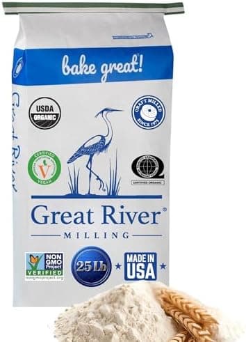 Great River Milling Lily White Organic All-Purpose Flour | Unbleached & Unbromated | Non-GMO, Kosher | Ideal for Bread, Cookies, Cakes, Pizza Dough & Everyday Baking | 25 Lb - Image 2