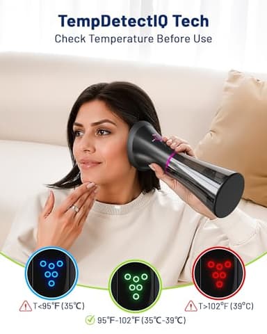 KAUGIC Upgraded Ear Wax Removal with One-Piece Waste Tank, Safe Ear Cleaner with Water Temperature Sensor, Effective Ear Irrigation Kit, IPX7, Slate Rose - Image 5