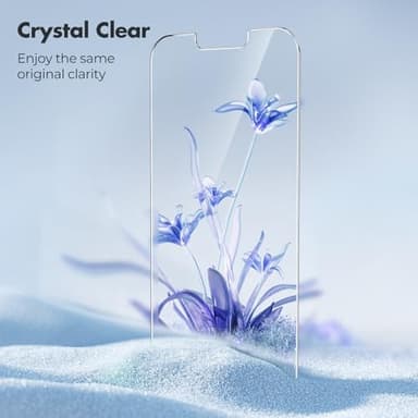 UNBREAKcable 2-Pack Screen Protector for iPhone 16e/13/13 Pro/14, Double Shatterproof Tempered Glass [Easy Installation] [9H Hardness] [99.99% HD] [Case Friendly] for Apple 13 Pro/13/14/16e 6.1 inch - Image 7