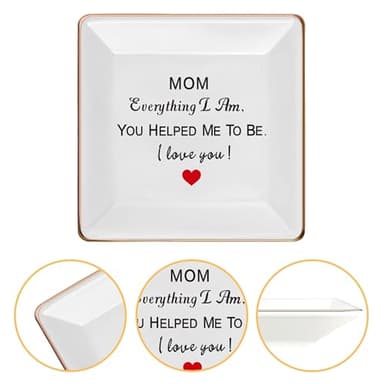 Mothers Day Gifts for Mom, Mom Gifts for Grandma Stepmom on Mothers Day Birthday Christmas Valentines, Jewelry Dish Ring Tray - Image 5