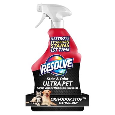 Resolve Ultra Pet Odor and Stain Remover Spray – Carpet Cleaner for Cat and Dog Urine and Poop, 32oz - Image 1