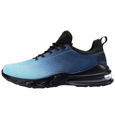 LARNMERN Waterproof Shoes Men Sneakers Food Service Zapatos Trabajo Antideslizantes Non Slip Walking Shoes Water Resistant Work Slip-on, Light Blue 11 - Image 5