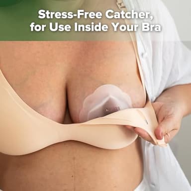 haakaa Petal Soft Silicone Milk Collector丨Discreet Leak-Protection Breast Milk Saver, Reusable Breast Shells Milk Collection Cup for Breastfeeding with Cleaning Brush- 2PCS - Image 7