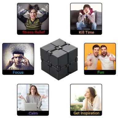 Infinity Cube Sensory Fidget Toy, EDC Fidgeting Game for Kids and Adults, Cool Mini Gadget Best for Stress and Anxiety Relief and Kill Time, Unique Idea That is Light on The Fingers and Hands - Image 7