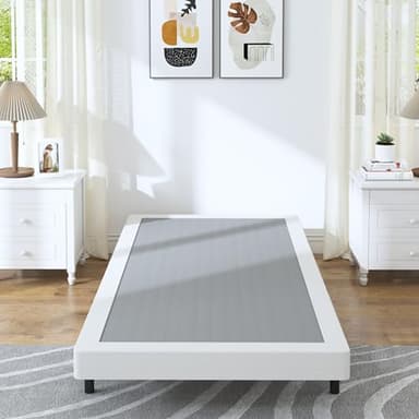 HOBINCHE Low Profile Box Spring Twin,3 Inch Box Spring for Twin Size Bed,Heavy Duty Bed Base,Metal Mattress Foundation,Easy Assembly/Noise Free/Non Slip - Image 1
