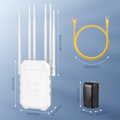 AX3000 WiFi Extender Signal Booster Outdoor WiFi 6 Extender, Wireless Gigabit Access Point Outdoor, IP67 Weatherproof, Passive PoE, for Starlink, Garage, Farm, Yard, RV, Campsite - Image 6