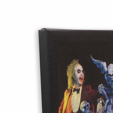 Beetlejuice Cemetery Gallery Wrapped Canvas Wall Decor - Fun Beetlejuice Wall Art for Halloween or Movie Room Decor - Image 4