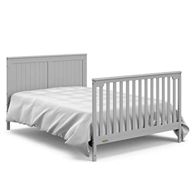 Graco Hadley 5-in-1 Convertible Crib with Drawer (Pebble Gray) – GREENGUARD Gold Certified, Crib with Drawer Combo, Full-Size Nursery Storage Drawer, Converts to Toddler Bed, Daybed - Image 16