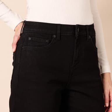 Amazon Essentials Women's High-Rise Regular-Fit Ankle-Length Wide-Leg Jean, Black, 0 - Image 3