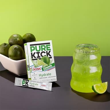 PURE KICK Hydration Singles to Go Drink Mix, Sonic Limeade, Includes 12 Boxes with 6 Packets in Each Box, 72 Total Packets - Image 5