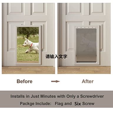 Extra Large Dog Door Replacement Flaps with Screws, Compatible with PetSafe Freedom Doggie Doors PAC 11-11040, Measures 13 1/8”x 24 7/8”, Flexible, Durable, BPA-Free, Weather Resistant Materials - Image 4