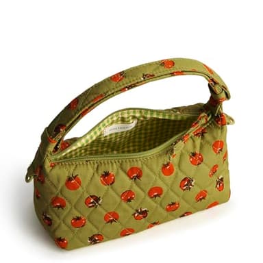Vera Bradley Premium Cotton Roxbury Crescent Crossbody, Tiny Tomatoes Palm - Image 2