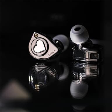 Linsoul SIMGOT EW300 1DD+1Planar+1PZT Hybrid Driver in Ear Monitor, Wired Earbuds IEM, Gaming Earbuds with Detachable Nozzles, Silver-Plated OFC IEM Cable for Audiophile Musician (Standard Edition - Image 7