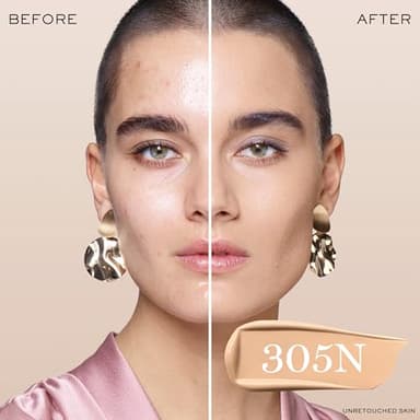 Lancôme Teint Idole Ultra Wear Natural Matte Foundation- Longwear, Medium-Full Coverage, Natural Finish, Waterproof & Hydrating - 305N (Medium Skin with Neutral/Peachy Undertones), 1 Fl Oz - Image 2