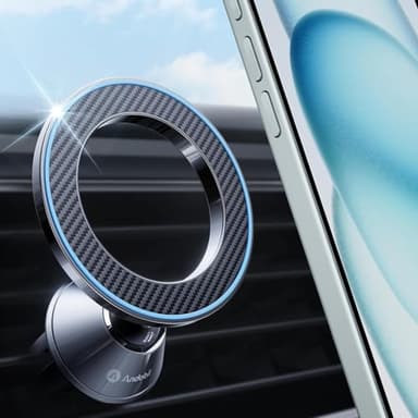 andobil for Magsafe Car Mount [Strongest Magnet, Easy Install] All Metal Magnetic Car Phone Holder for iPhone 17/16/15/14/13 Pro Max, 360° Air Vent Cell Phone Holder Car for Samsung Galaxy S25/S24 - Image 1