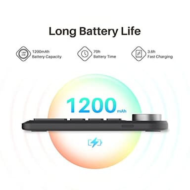 HUION Keydial Mini Bluetooth Programmable Keypad with Dial 5 Keys Anti-ghosting 18 Customized Keys, Wireless Shortcut Keyboard for Drawing Tablet, PC, MacBook, Surface Pro, Laptops - Image 5