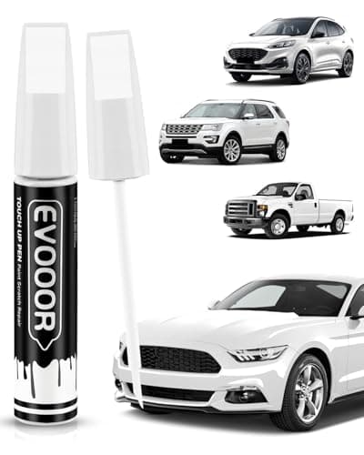 EVOOOR YZ/Z1/M6887 Oxford White Touch Up Paint for Ford – Exact Match 2 in 1 Paint Pen for Chips and Nicks Repair - Image 1