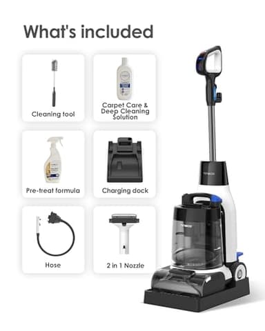 Tineco CARPET ONE Cruiser Smart Carpet Cleaner, Self-Cleaning and FlashDry, Deep Cleaning for Carpet and Upholstery 167℉ PowerDry 130W Powerful suction SmoothPower - Image 8