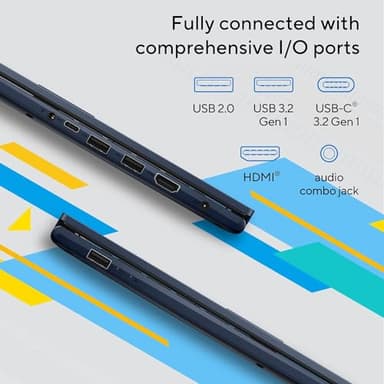 ASUS Vivobook 17 2025 Flagship Laptop, 17.3" FHD IPS Computer, Lifetime Office 2024, 6-Core Intel i3, 24GB RAM + 1TB Storage (512GB SSD + 500GB Ext), Wi-Fi 6E, HubxcelAccessory, Win 11 Pro Copilot AI - Image 8