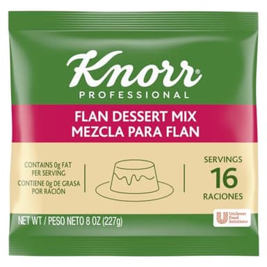 Knorr Professional Creme Caramel Flan Dessert Mix, 0g Trans Fat, 8 oz(Pack of 6) - Image 1
