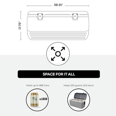 Igloo Gray Polar 120 Qt Cooler - Image 5