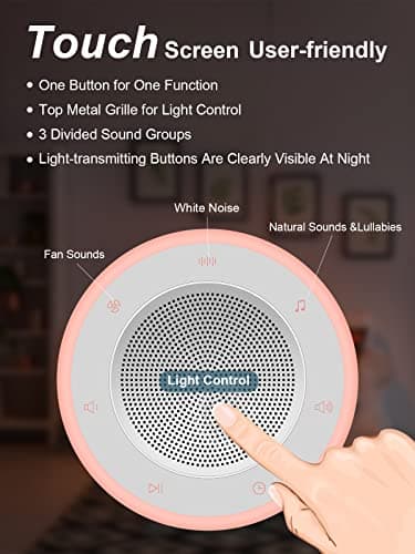 YYDSKIT Sound Machine,White Noise Machine for Baby with Night Light, 32 High Fidelity Sounds,Plug in,5 Timers & Memory Feature, Noise Machine for Baby Kids Adults,Home - Image 5
