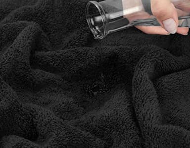 American Soft Linen Luxury 6 Piece Towel Set, 2 Bath Towels 2 Hand Towel 2 Washcloths, 600 GSM 100% Cotton Turkish Towels for Bathroom, Black Towel Sets - Image 6