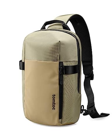 tomtoc 7L Sling Backpack Crossbody Bag for Men Women, EDC Daypack Chest Shoulder bag for 14-inch MacBook Pro M5, 13" MacBook Air/Pro, 13'' iPad Pro M5/iPad Air M3, Organized, Daily Use, Work, Travel-S - Image 1