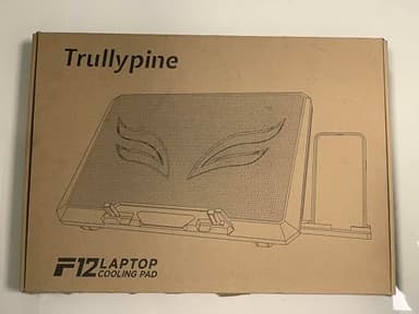 Trullypine Laptop Cooling Pad with 12 Quiet Fans, Slim Portable for 12-17.3 Inch Laptop Cooler Stand with 5 Height Adjustable, Ergonomic Gaming Cooling Fan Pad with Two USB Ports & Phone Holder (Gear) - Image 10