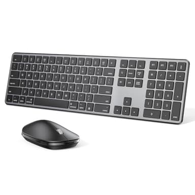 Bluetooth Keyboard and Mouse for Mac, OMOTON Wireless Multi-Device Keyboard with Numeric Keypad, Keyboard and Mouse Combo, for MacBook Pro/Air, iMac, iMac Pro, Mac Mini, Mac Pro - Image 1