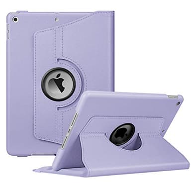 Fintie Rotating Case for iPad 9th Generation (2021) / 8th Generation (2020) / 7th Gen (2019) 10.2 Inch - 360 Degree Rotating Stand Cover with Pencil Holder, Auto Wake Sleep, Lilac Purple - Image 1