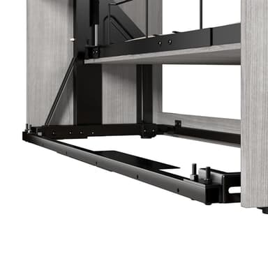 Bestar Claremont Queen Size Murphy Bed in Platinum Gray, Space-Saving Sleeping Arrangement for Multipurpose Area, Bedroom, or Guest Room - Image 5