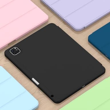 ZryXal New iPad Pro 13 Inch Case M4 (2024 Model, 7th Generation) with Pencil Holder, Smart iPad Case [Support Pencil Pro and Pencil (USB-C)], Support Touch ID and Auto Wake/Sleep (Black) - Image 8