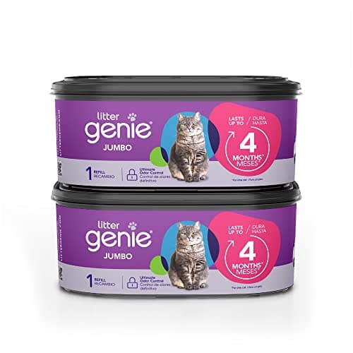 Litter Genie Refill Bags | Jumbo 2-Pack, 56 Total ft | Up to 8 Months of Supply in 2 cartridges | Ultimate Odor Control Cat Litter Bags - Image 1