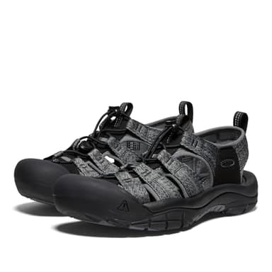 KEEN Men's Newport H2 Closed Toe Water Sandals, Black/Steel Grey, 11.5 - Image 4