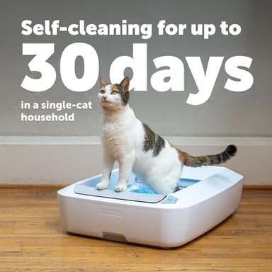 PetSafe ScoopFree Crystal Plus Automatic Self Cleaning Cat Litter Box System – Not Enclosed – Advanced Odor Control – Includes 1 Disposable Crystal Litter Tray – White (PAL00-18016) - Image 2