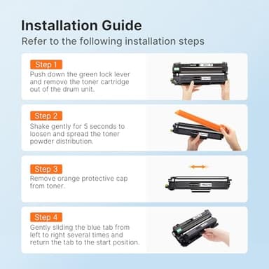E-Z Ink TN227 Compatible Toner Cartridge Replacement for TN-227BK/C/M/Y High Yield Brother TN227 TN227BK TN223 to use with HL-L3270CDW HL-L3230CDW HL-L3210CW HL-L3290CDW MFC-L3710CDW (4 Pack) - Image 6