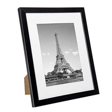 upsimples 8x10 Picture Frame Set of 10, Display Pictures 5x7 with Mat or 8x10 Without, Multi Photo Frames Collage for Wall or Tabletop Display, Black - Image 3