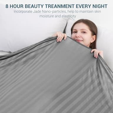 Elegear Revolutionary Cooling Blanket King, Absorbs Heat to Keep Body Cool for Night Sweats, Double Sided Arc-Chill 3.0 Cool Fiber Q-Max>0.5, Lightweight Summer Cold Blankets Sleeping 90“ x 108” - Image 5