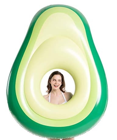 Jasonwell Inflatable Avocado Pool Float Floatie with Ball Water Fun Large Blow Up Summer Beach Swimming Floaty Party Toys Lounge Raft for Adults (XL) - Image 3