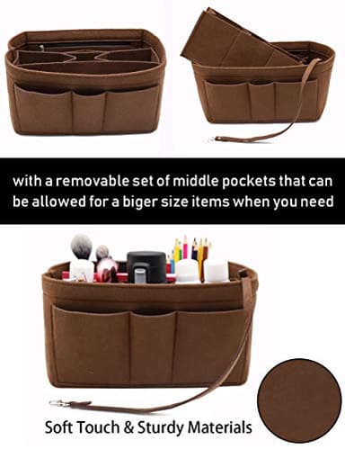 LEXSION Felt Insert Bag Organizer Bag In Bag For Handbag Purse Organizer Fits Speedy Neverful - Image 3