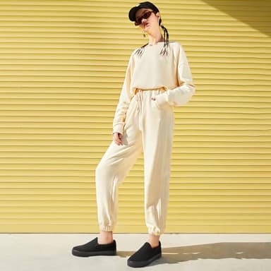 Women's Canvas Slip On Shoes Fashion Sneakers Flats Shoes White Canvas Shoes(Full Black.US8) - Image 2