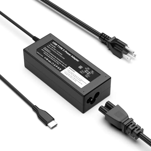 Ruilezyo 65W USB C Laptop Charger Compatible with Dell Laptop and Universal Chromebook Also Compatible with Lenovo Chromebook USB Type C Power Cord - Image 1