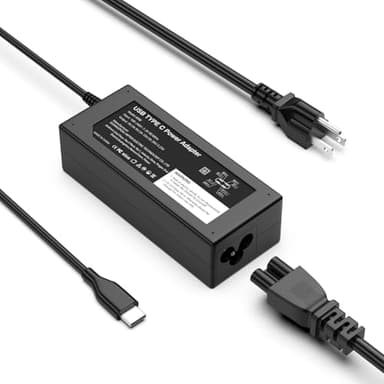 Ruilezyo 65W USB C Laptop Charger Compatible with Dell Laptop and Universal Chromebook Also Compatible with Lenovo Chromebook USB Type C Power Cord - Image 1