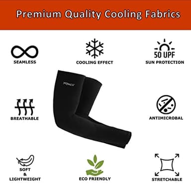 YQXCC 6 Pairs Arm Sleeves | Cooling UV Sun Protection | Sports Compression Sleeves | for Men Women - Image 6